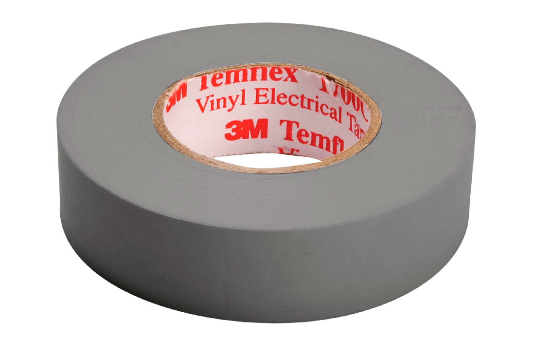 7100080347 Temflex 1300, серая универсальная изоляционная лента, 19мм х 20м х 0,13мм