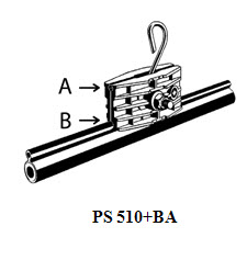 Поддерживающие зажимы для ОК типа «8» PS 510+BA