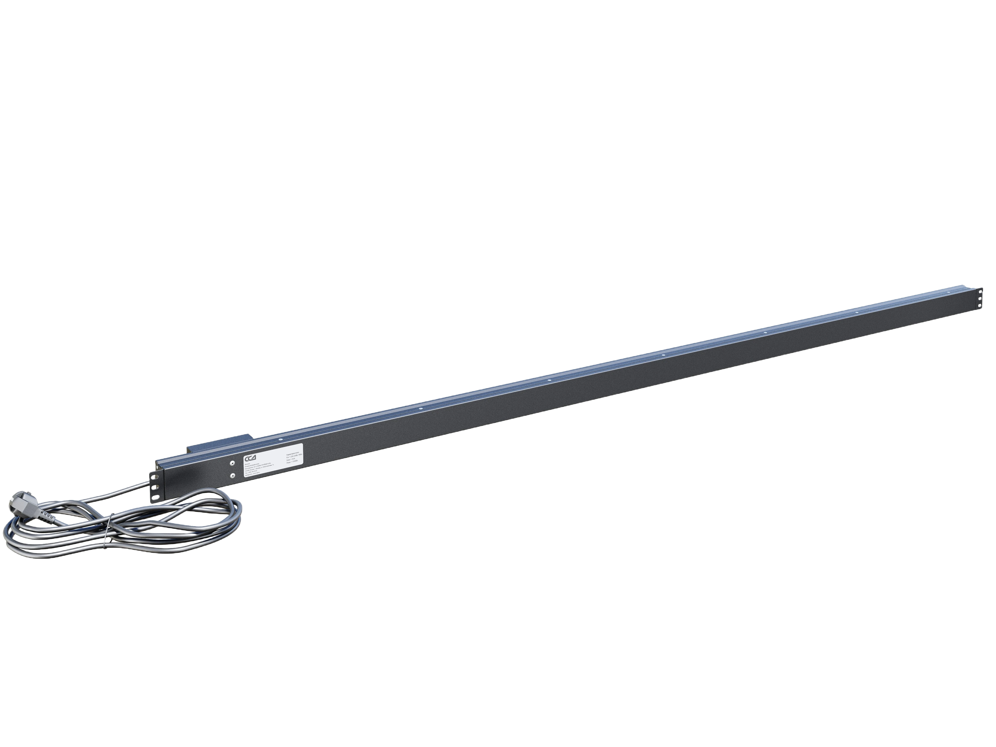 Вертикальный блок розеток,БР-25SСH-16A-Ш-3 .16А, 25 розеток Schuko, 42-48U, шнур 3 м